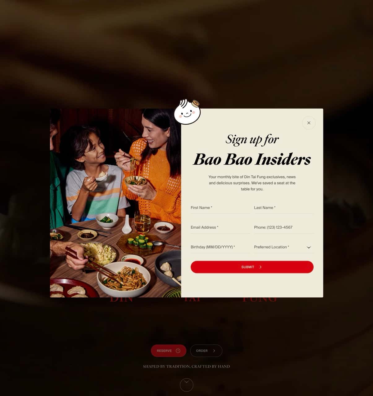 Din Tai Fung - Restaurant Website — thumbnail 2