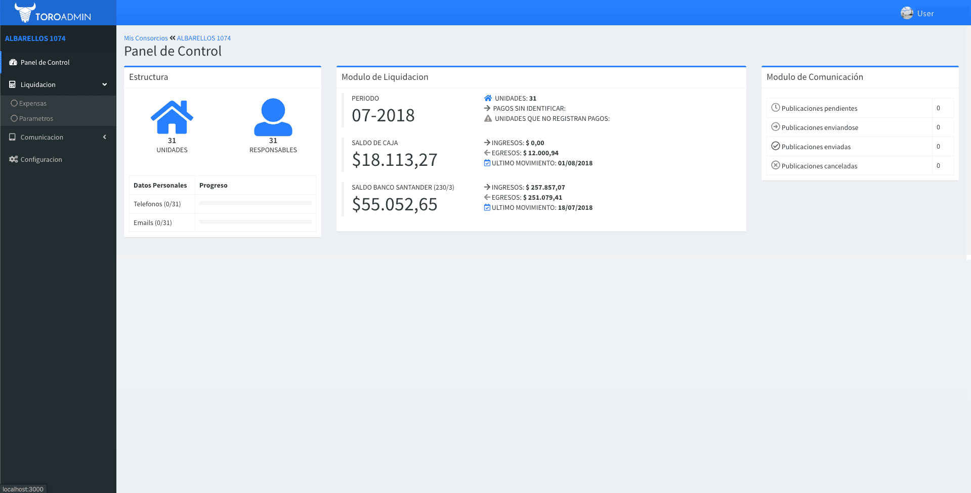 Toro Admin — thumbnail 1